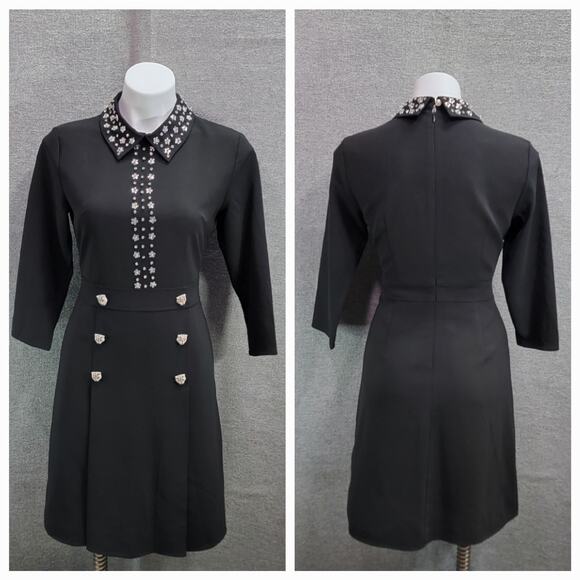 BURRYCO QUIET RICH STYLE STUDED COLLARED DRESS, SIZE M,  NWT - Picture 1 of 12